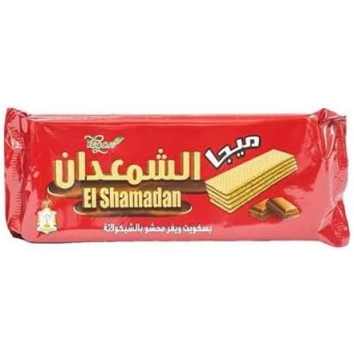 بسكويت شمعدان ويفر محشو شوكولاته الاحمر 25جم